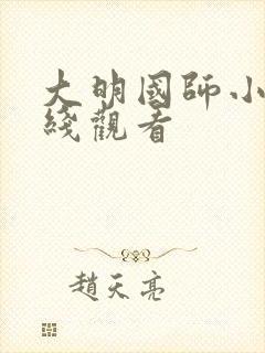 大明国师小说在线观看封面