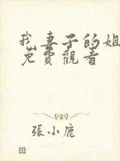 我妻子的姐姐2免费观看