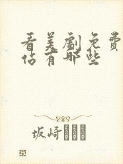 看美剧免费的网站有哪些