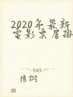 2020年最新电影票房排行榜前十名