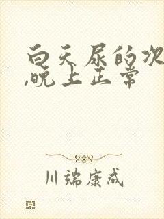 白天尿的次数多,晚上正常封面