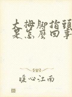 大拇脚指头发凉是怎么回事封面