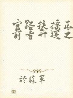 官路扶摇正版超前看升迁之路封面