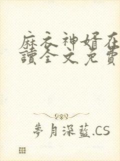 麻衣神婿在线阅读全文免费