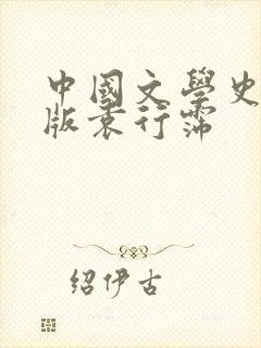 中国文学史电子版袁行霈