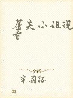 屠夫小姐现在观看封面