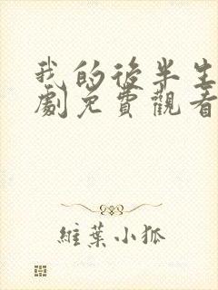 我的后半生电视剧免费观看全集在线播放封面