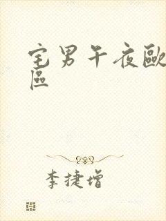 宅男午夜欧美一区封面