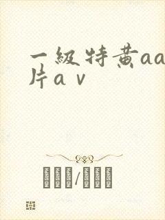 一级特黄aa大片aⅴ封面