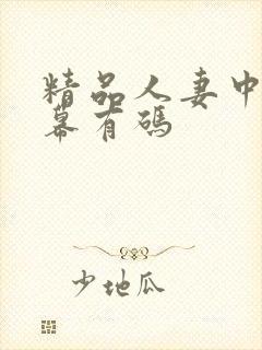 精品人妻中文字幕有码封面