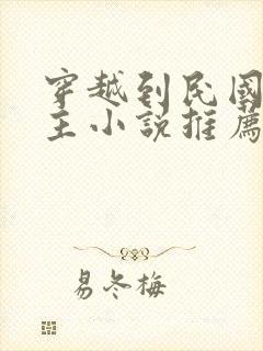 穿越到民国的男主小说推荐封面