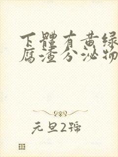 下体有黄绿色豆腐渣分泌物封面