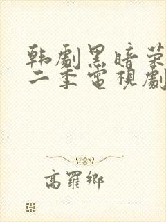 韩剧黑暗荣耀第二季电视剧汉语