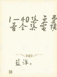 1—40集免费看全集电视剧