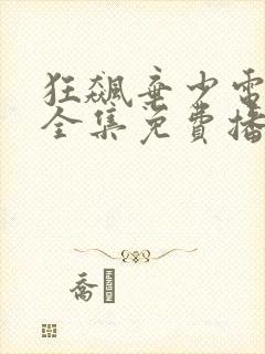 狂飙弃少电视剧全集免费播放