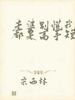 老婆别慌我全家都是高手短剧免费观看