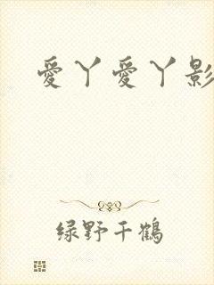 爱丫爱丫影院封面