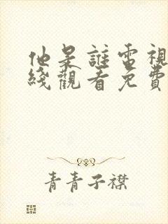 他是谁电视剧在线观看免费高清