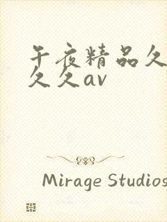 午夜精品久久久久久av