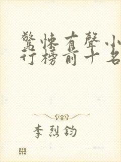 惊悚有声小说排行榜前十名