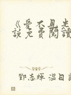 《爱不见光》小说免费阅读全文