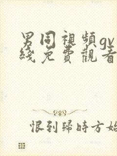 男同视频gv在线免费观看