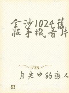 金沙1024旧版手机看片封面
