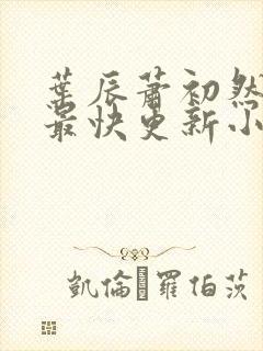叶辰萧初然最新最快更新小说