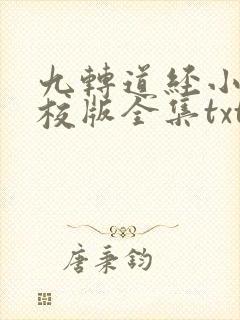 九转道经小说精校版全集txt