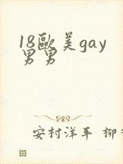 18欧美gay男男封面
