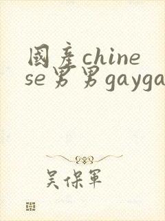 国产chinese男男gaygay网