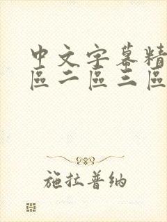 中文字幕精品一区二区三区乱码封面