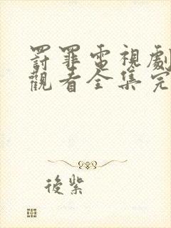 罚罪电视剧免费观看全集完整版不卡