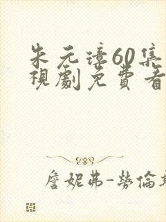 朱元璋60集电视剧免费看