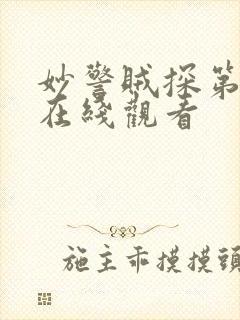 妙警贼探第四季在线观看