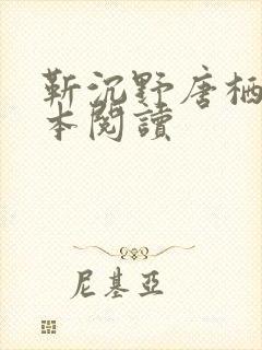 靳沉野唐栖雾全本阅读