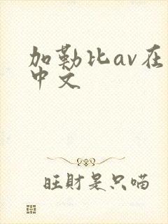 加勒比av在线中文