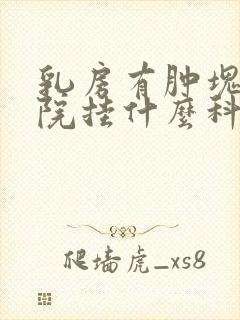 乳房有肿块去医院挂什么科