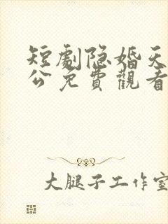 短剧隐婚天价老公免费观看