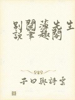 别闹薄先生 小说笔趣阁