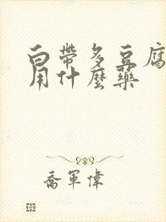 白带多豆腐渣状用什么药封面