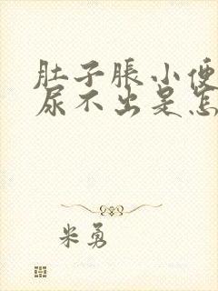 肚子胀小便也胀尿不出是怎么回事