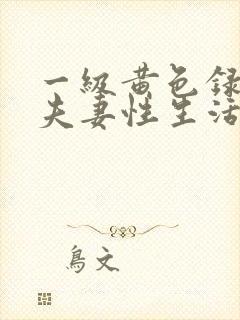 一级黄色录像片夫妻性生活影片一级a