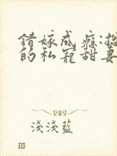 错嫁成瘾:总裁的私宠甜妻封面