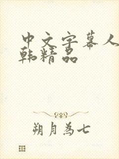 中文字幕人妻日韩精品