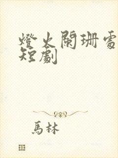 灯火阑珊处等你短剧