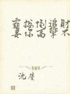 霸总倒追财阀前妻你高攀不起全文