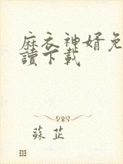 麻衣神婿免费阅读下载封面