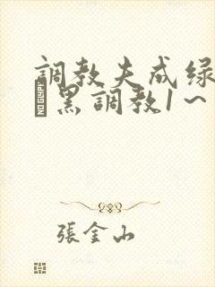 调教夫成绿奴――黑调教1～5