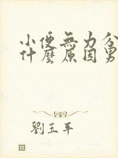 小便无力分叉是什么原因男